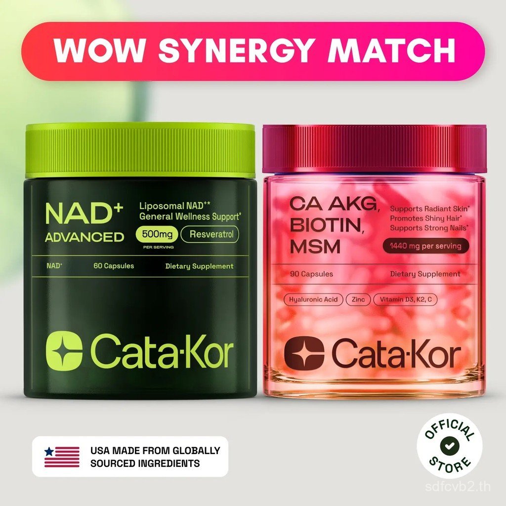 Cata-Kor NAD+ &, ผม, เล็บ Bundle - สําหรับความงามและสารต้านอนุมูลอิสระ Complex Optimum Optimum