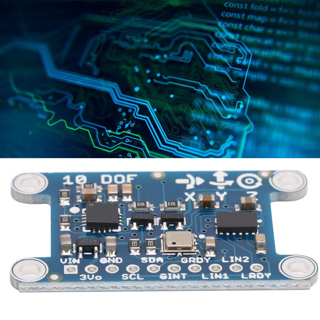 10DOF เข็มทิศโมดูล LSM303DLHC + L3GD20 Accelerometer Gyroscope Sensor บอร์ด 3 แกนการเร่งความเร็วสนาม