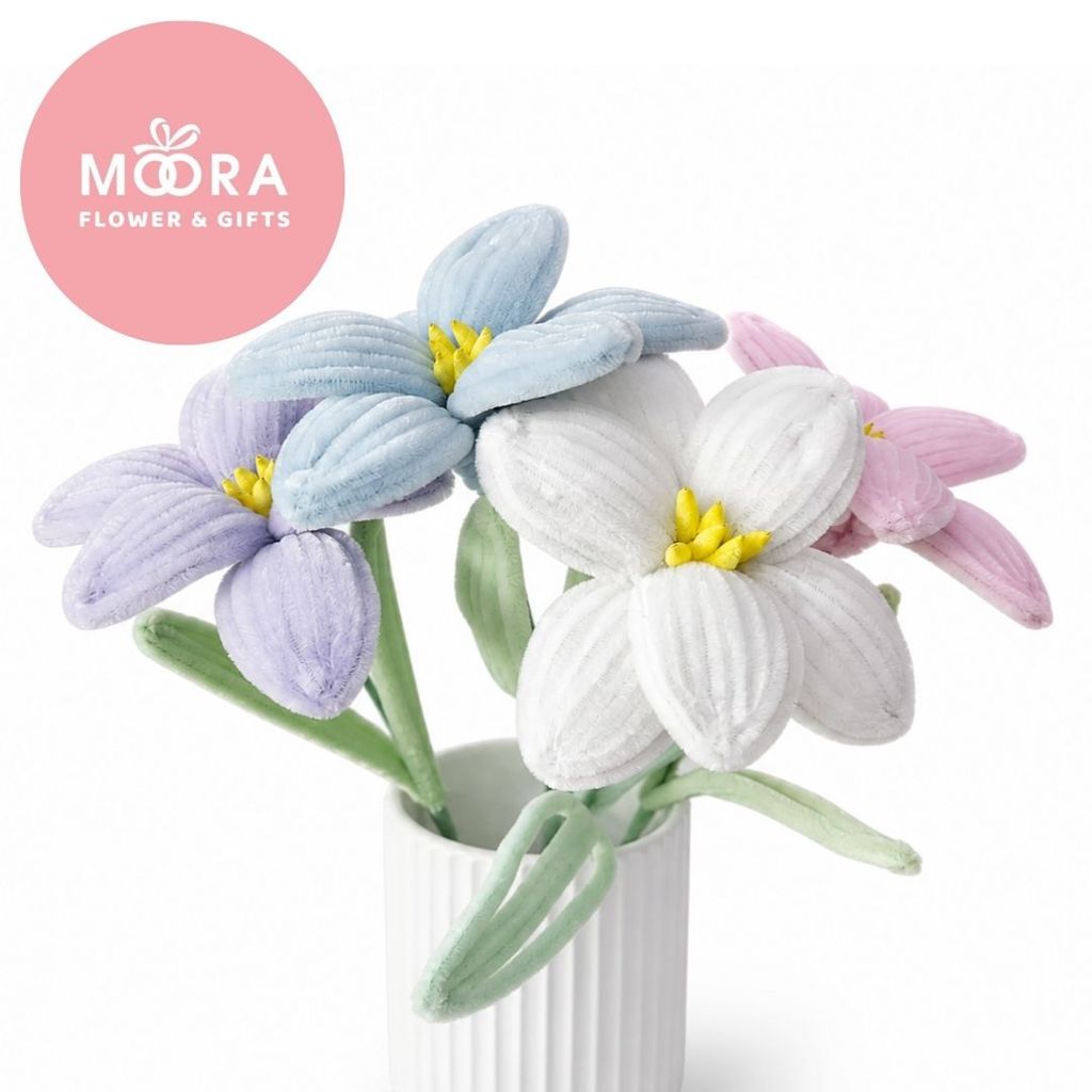 MOORA Chenille ดอกไม้ Tulip Blossom Tulip Stick 金香开瓣金香