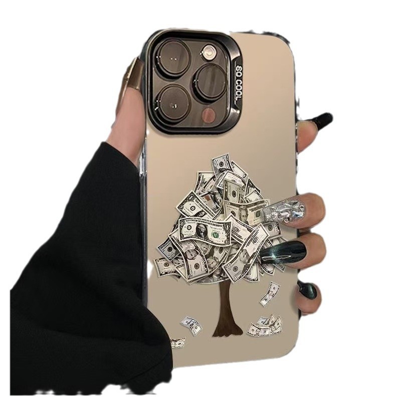 ❤มาใหม่❤ ต้นไม้เงินเหมาะสําหรับ Apple 14Promax เคสโทรศัพท์ iPhone15plus Fortune Tree 16 US Dollars13
