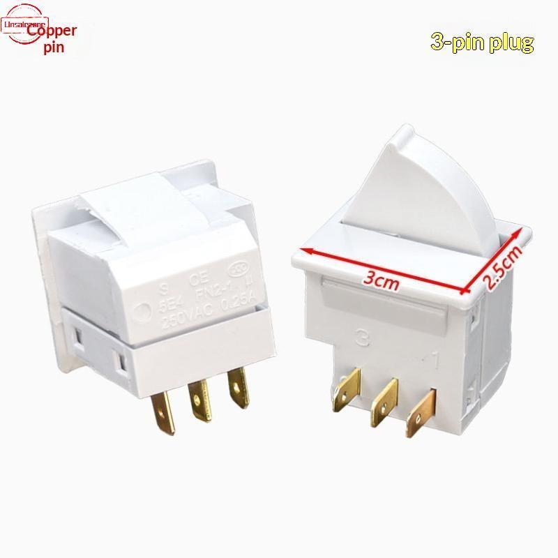 OZTH Universal ตู้เย็นสวิทช์ควบคุมประตู Overload Protection 2/3 Pins 250V 0.25A Fit สําหรับตู้เย็นใน