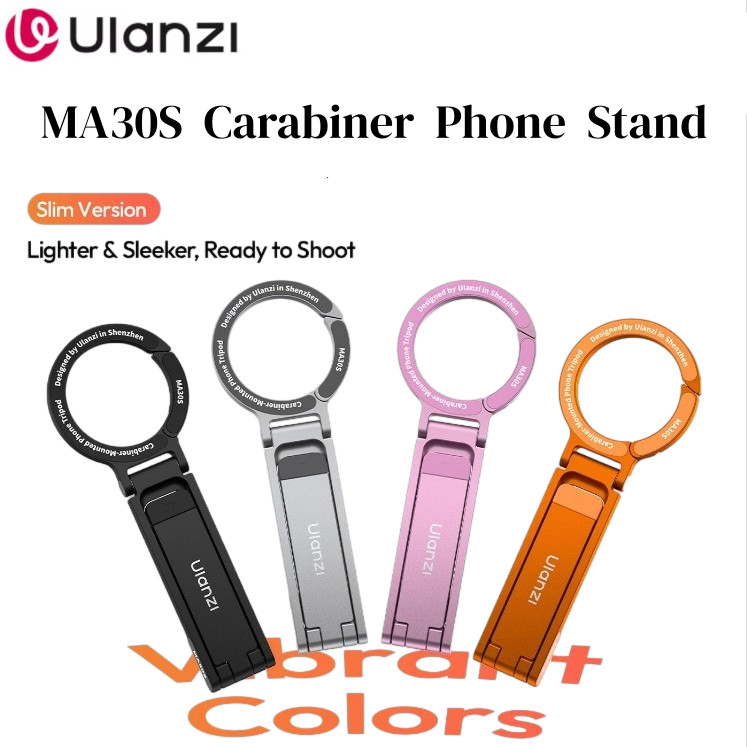 Ulanzi MA30S Carabiner ขาตั้งโทรศัพท์ Slim Dual-Sided Magnet Desktop Stand สําหรับ Travel Selfie Sti