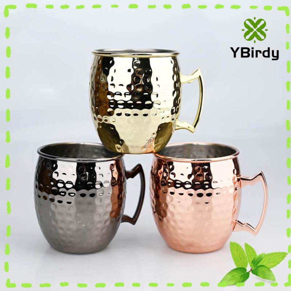 YRBWDYZDH ค้อนจุดถ้วย, Handcrafted Moscow Mule ถ้วยแก้ว, Strong Riveted จับลักษณะแปรงหนาค้อน Moscow 