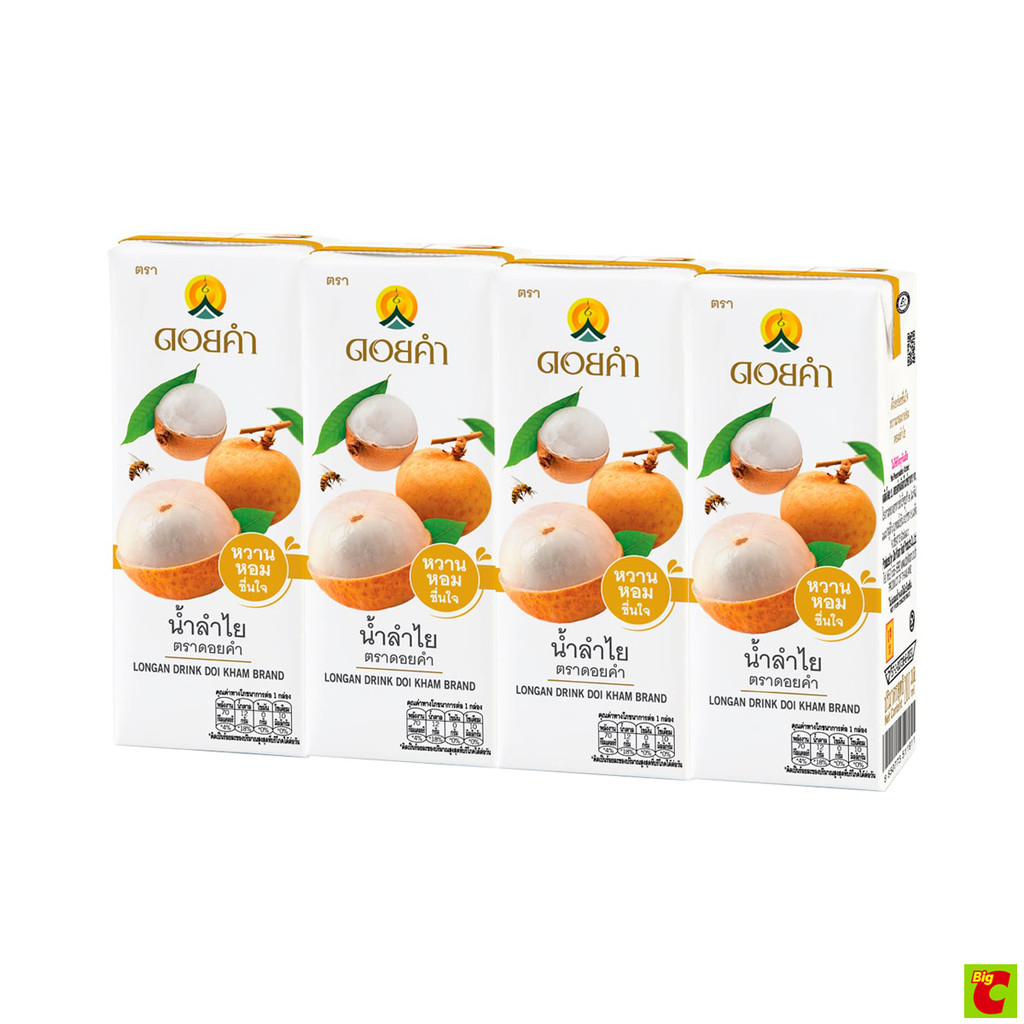 ดอยคำ น้ำลำไย 200 มล. x 4 ชิ้น