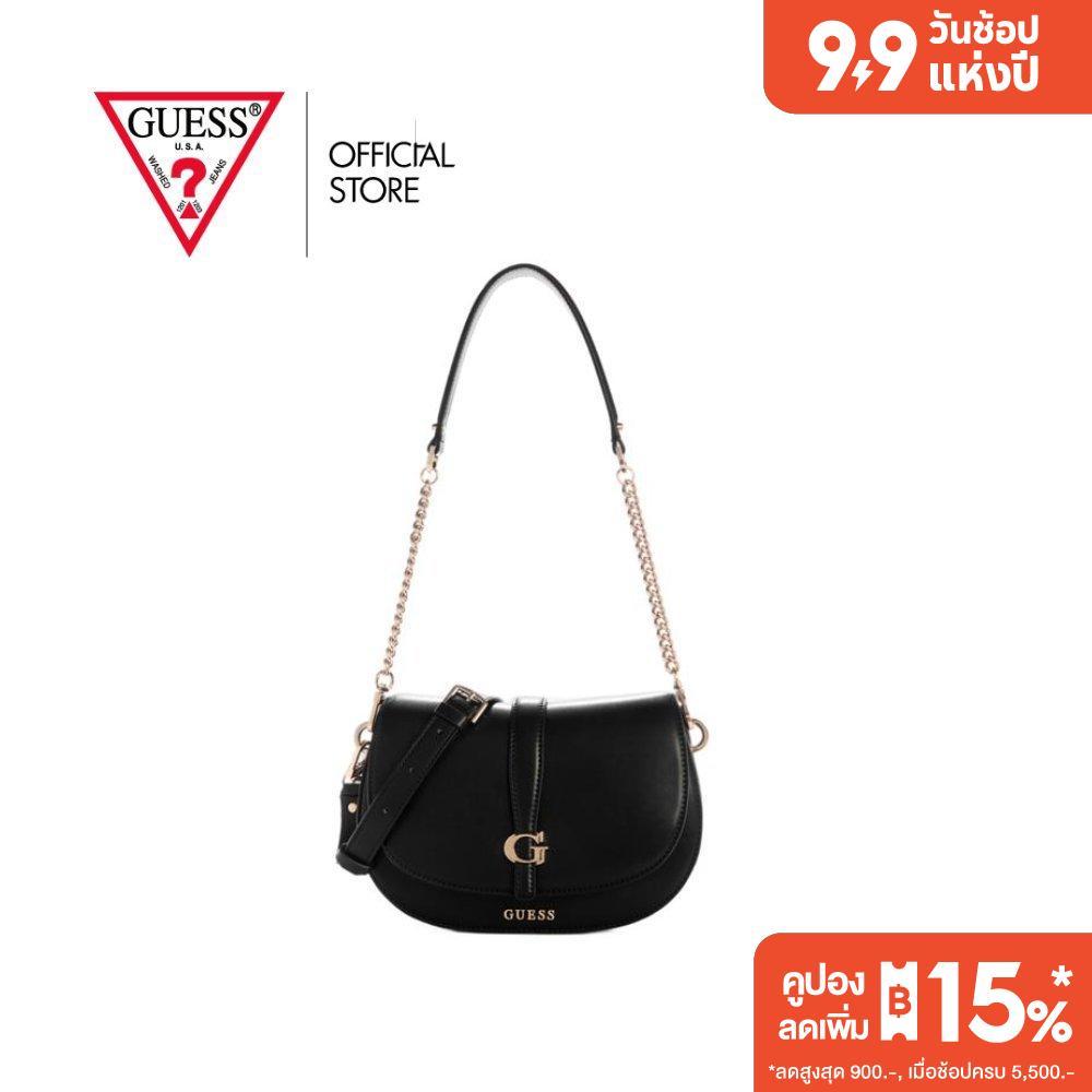 กระเป๋า Guess รุ่น VG989620 CARRIE FLAP SHOULDER BAG สีดำ