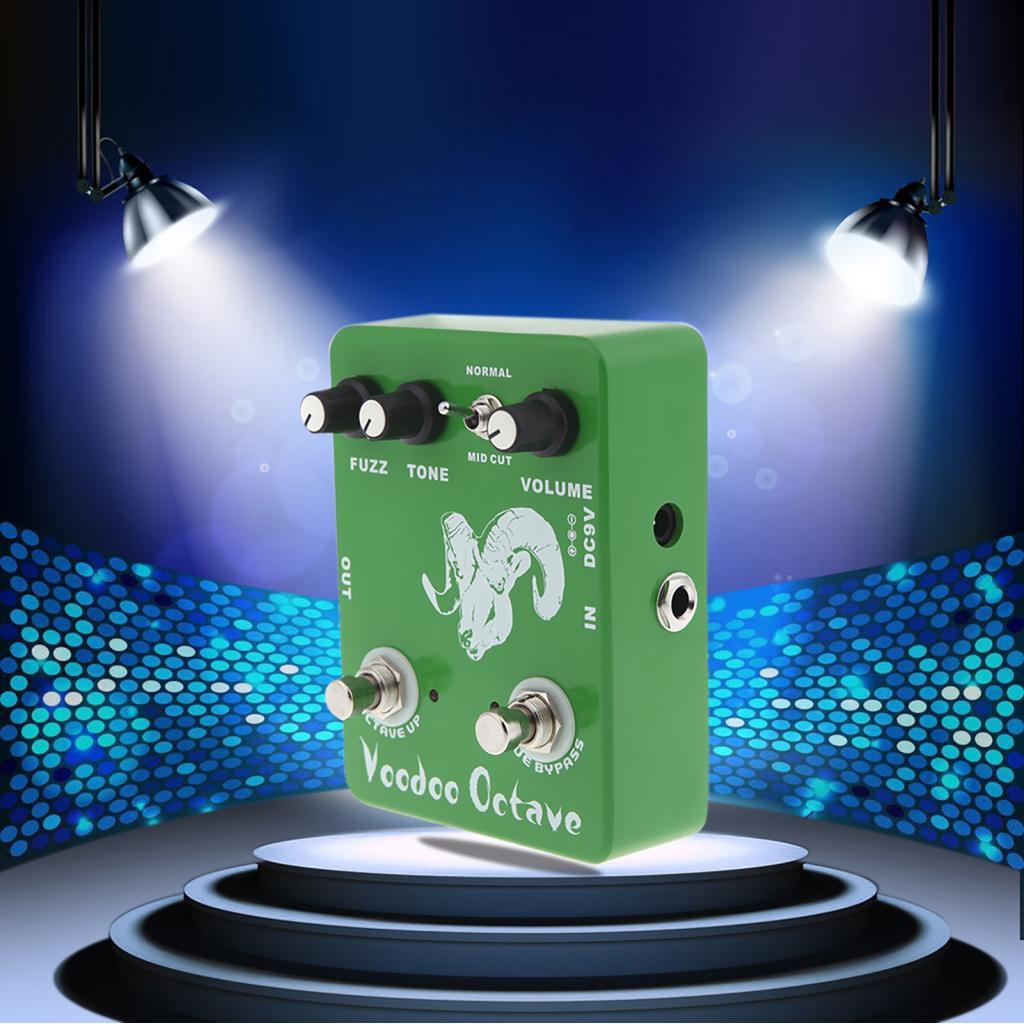 Octave Fuzz กีตาร์ JOYO JF-12 True Bypass Effect พร้อม Mid-Cut สวิทช์สำหรับไฟฟ้าและเบส Tone Shaping