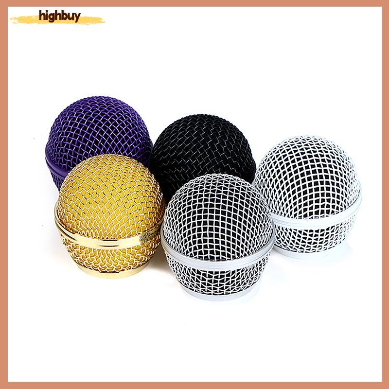1 PC สําหรับไมโครโฟนไร้สายเปลี่ยนโลหะไมโครโฟน Grille Replacing Professional Party Mic Head Part
