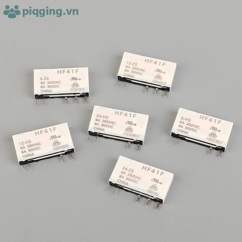 Piqging 41F รีเลย์อุตสาหกรรม Subminiature Power Relay HF41F 60-100 ชิ้น VN