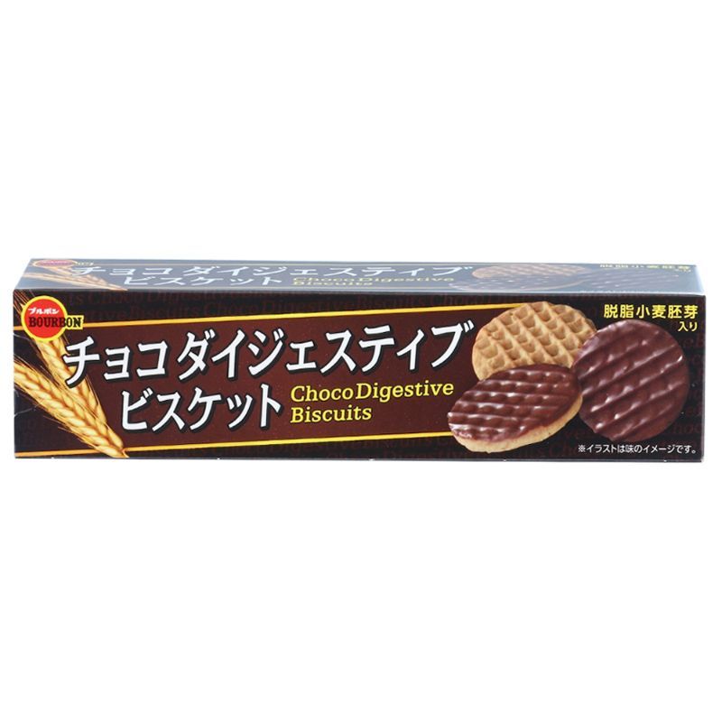 เบอร์บอนช็อกโกไดเจฟทีฟบิสกิตหน้าครีมรสช็อกโกแลต 98กรัม Bourbon Choco Digestive Biscuits 98g.