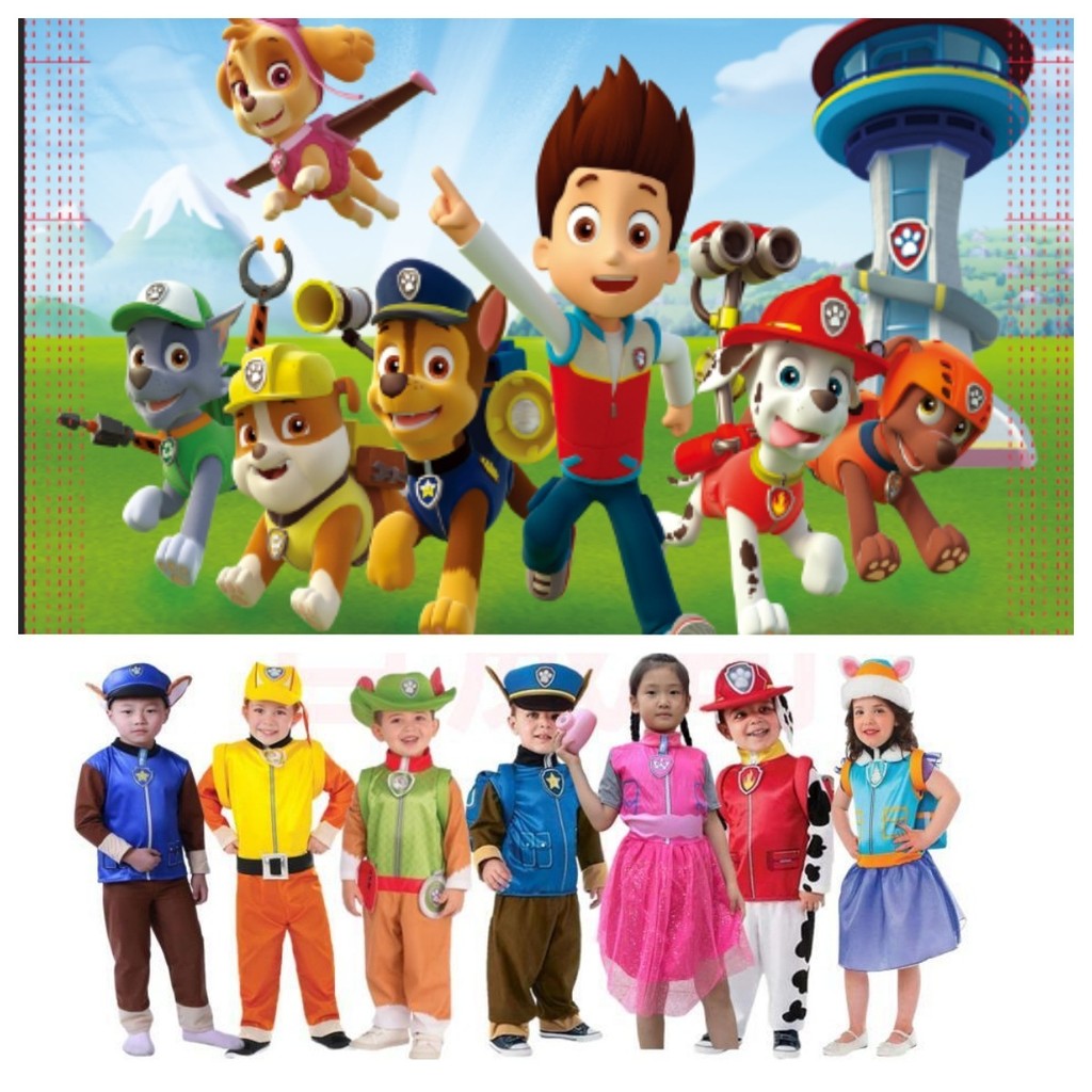 Patrol Short Archie ทุกวัน Shepherd Spotted Dog Patrol เด็กสาวเครื่องแต่งกายประสิทธิภาพ