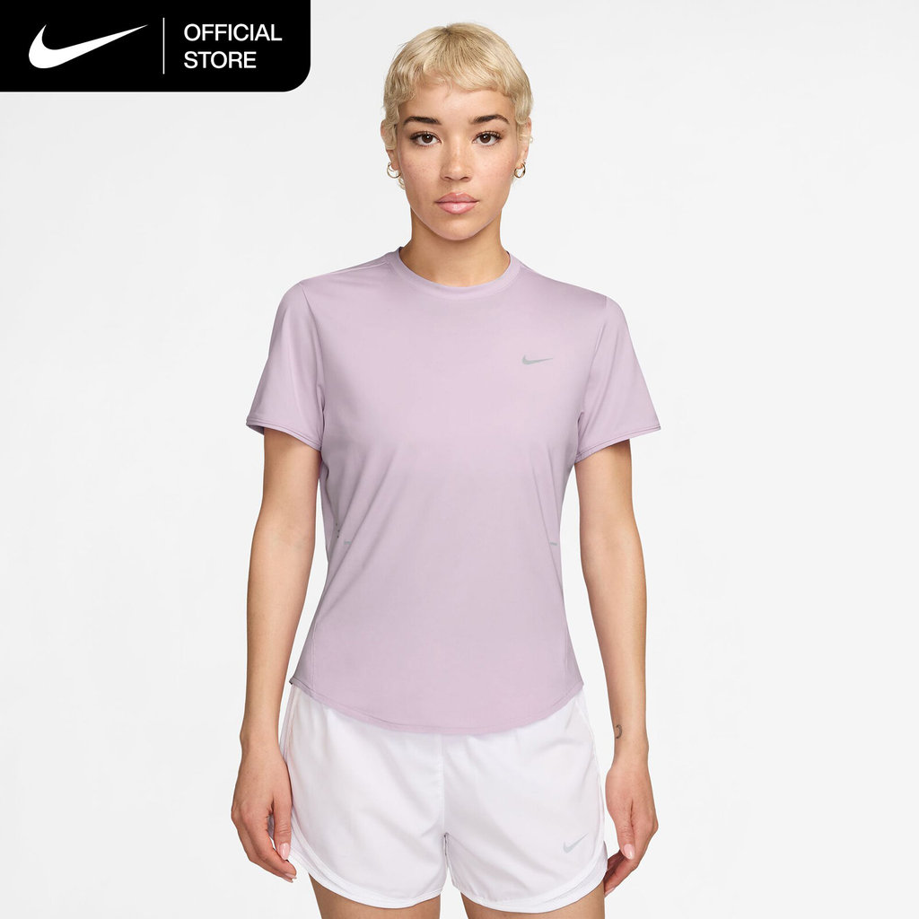 Nike Dri-FIT Women's Swift Short-Sleeve Running Top - Bleached Lilac [HM9699-583]