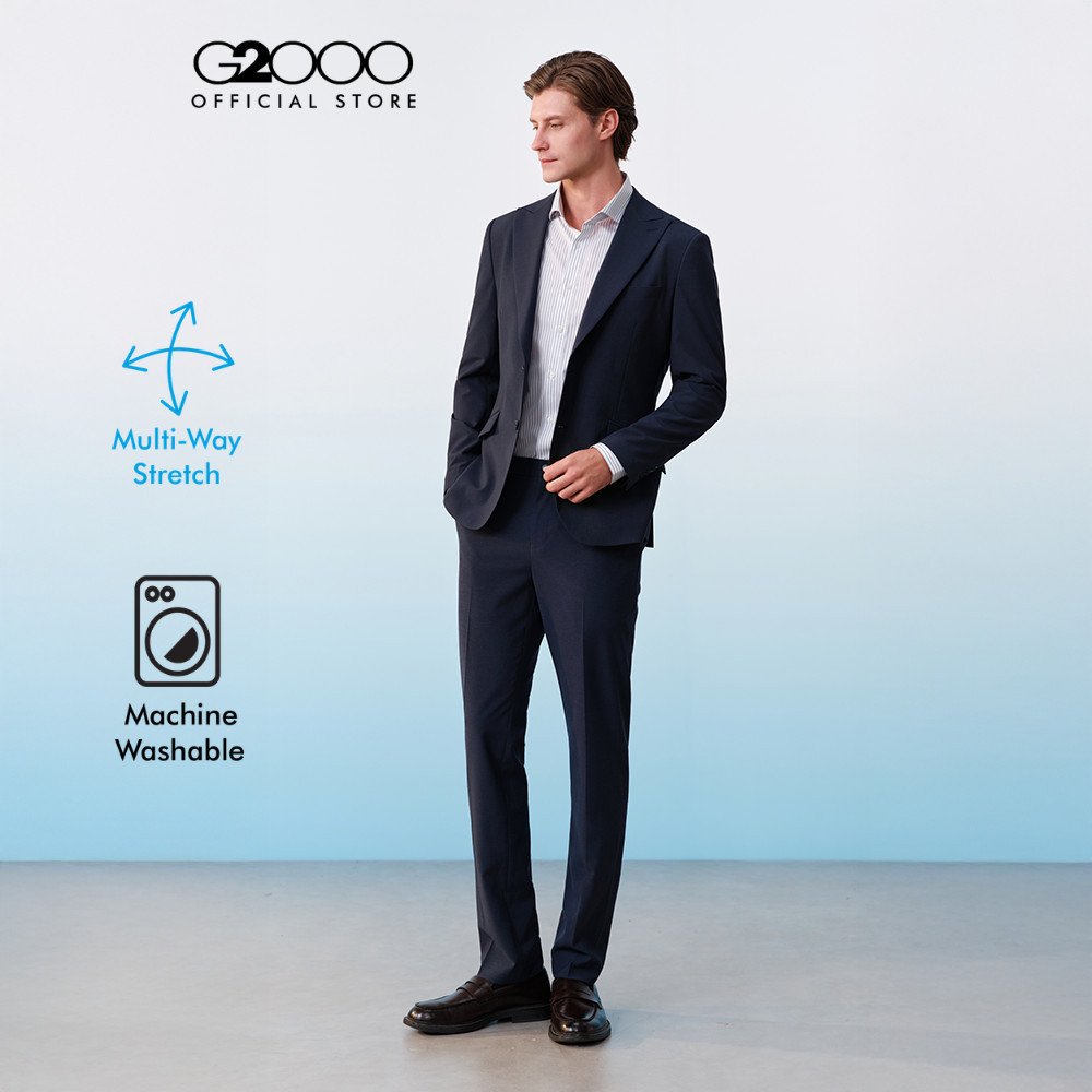 G2000 กางเกงสูทสำหรับผู้ชาย ทรง Smart Fit รุ่น 61153192 NAVY BLUE