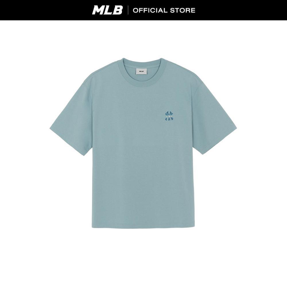 MLB เสื้อยืด ยูนิเซ็กซ์ Summer Monogram Big Lux Over Fit T-Shirts รุ่น 3ATSM2063 50MTL สีเขียวมิ้นต์