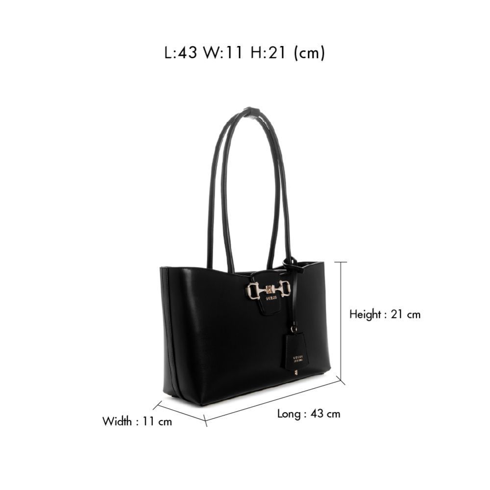 GUESS حقيبة JANIE Girlfriend Carryall — أسود — صورة 6
