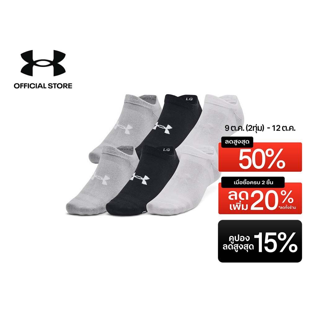Under Armour Unisex UA Essential 6-Pack No-Show Socks