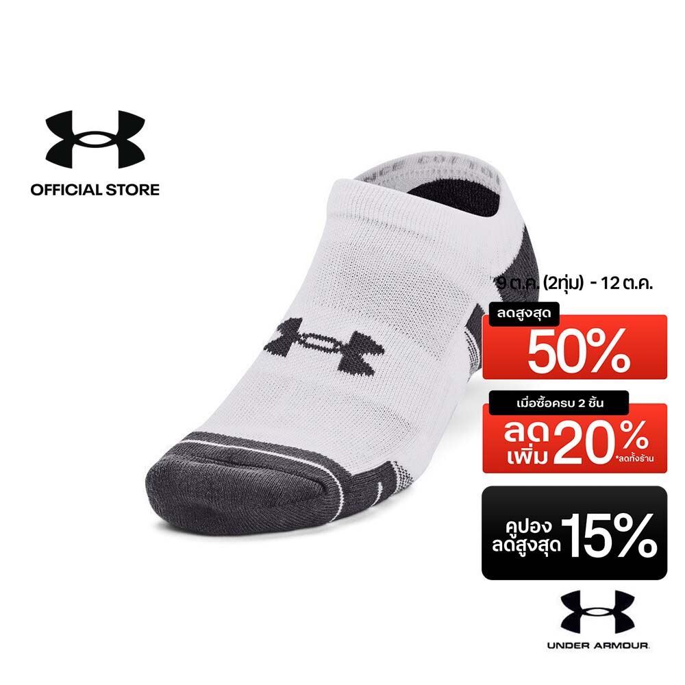 Under Armour Unisex UA Performance Cotton 3-Pack No Show Socks