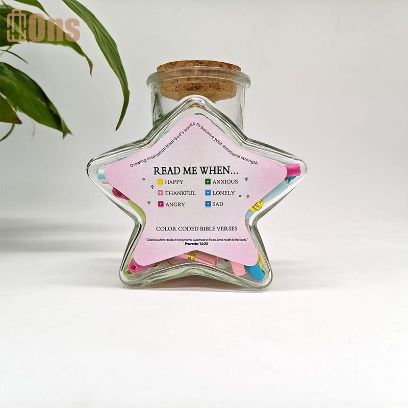 Ons Teens Bible Verse Jar - ของขวัญสําหรับ Baptism, รับปริญญา, ยืนยัน, เฟิร์สมูนียงสําหรับสาววัยรุ่น