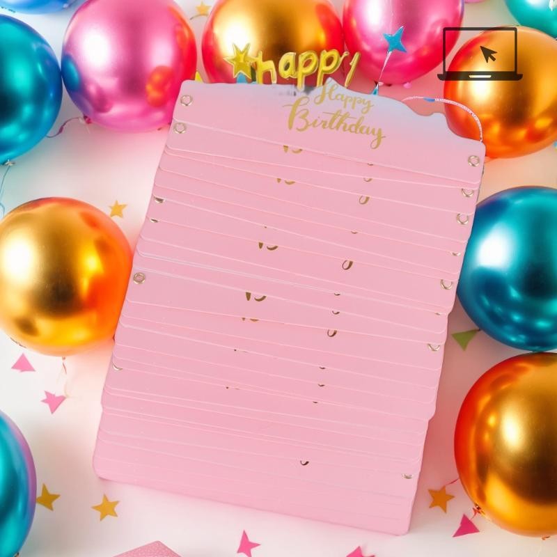 [TH] 25PCS Creative Happy Birthday หมวกมงกุฎหมวก DIY Handmade Party Decor Photo Prop สําหรับผู้ใหญ่เ