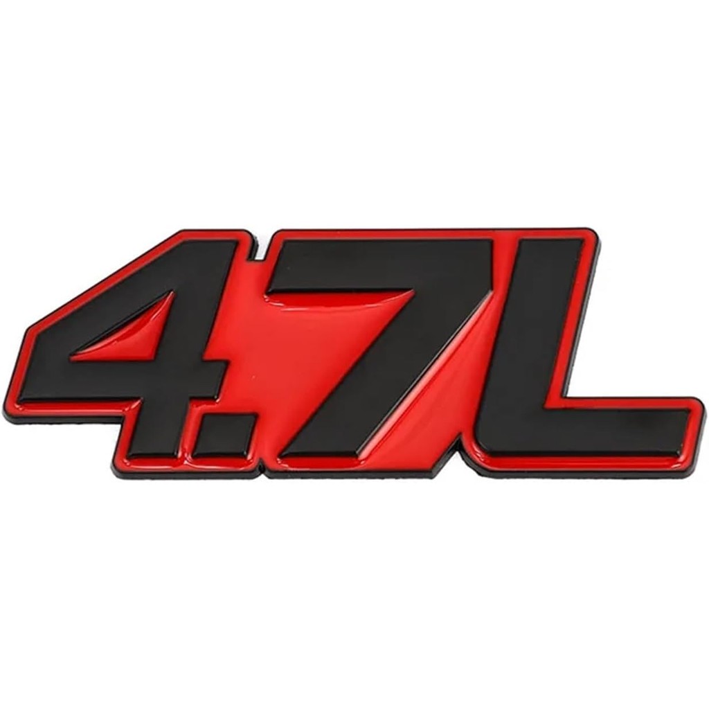 3.0L 3.5L 4.0L 4.6L 4.7L 5.0L 6.0L 6.4L 7.0L ป้ายสัญลักษณ์รูปลอก - 3D โลหะรถสติกเกอร์สําหรับTrunk Ho