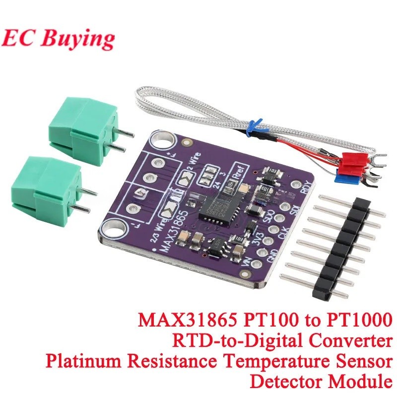 MAX31865 PT100 ถึง PT1000 RTD-to-Digital Converter Board อุณหภูมิ Thermocouple Sensor เครื่องขยายเสี