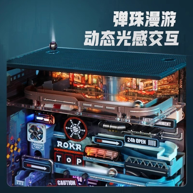 Sg ผู้ขาย หากรัฐ Ruoke Parallel Capital of the World Old City niature รุ่น diy Hut เด็กการศึกษา Buil