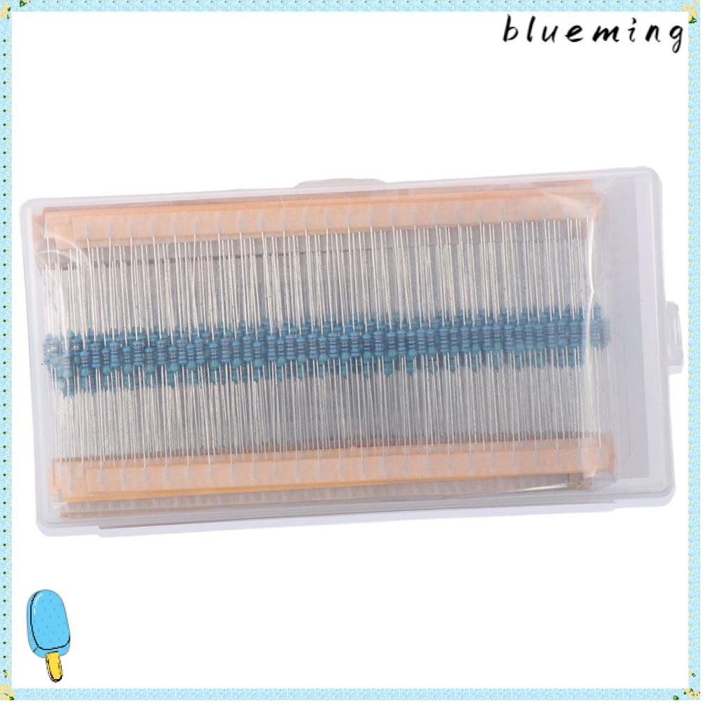 BLUEMING 525pcs Resistors Assortment Kit, 0.25W 17 ค่าชุดต้านทานไฟฟ้าชุด Assortment 0 Ohm-1M Ohm Met