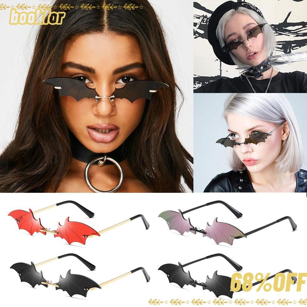 แว่นตากันแดดรูปค้างคาว UV400 สำหรับสุภาพสตรี จาก BRAND BOOKFOR