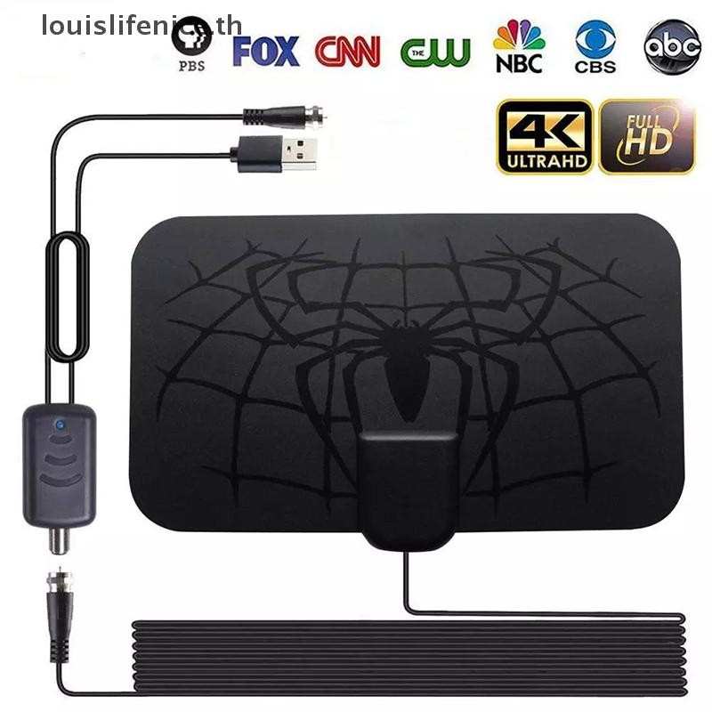 LNTH เสาอากาศ HDTV 1500 Miles เสาอากาศดิจิตอลในร่ม Aerial DVB-T2 ช่องท้องถิ่น 4K ร้อน