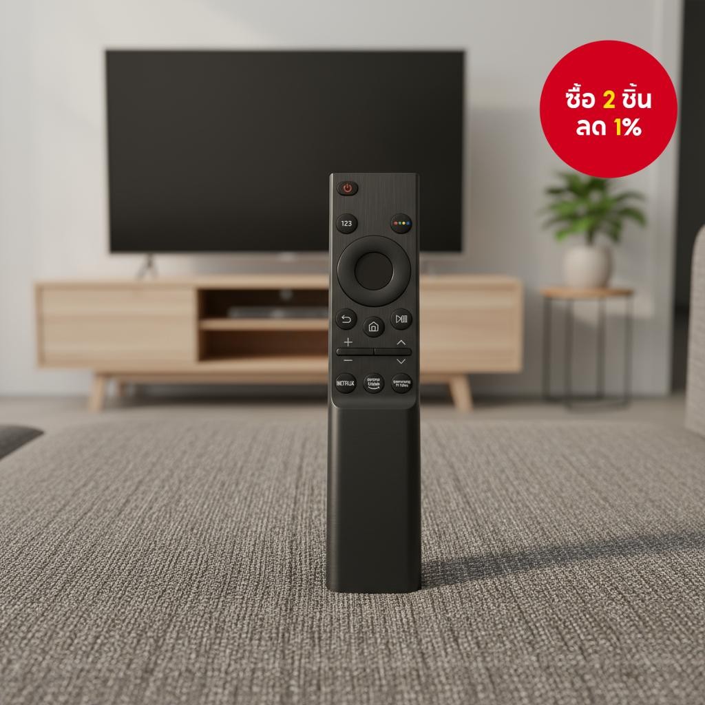 รีโมทคอนโทรล Samsung BN59-01357F สําหรับทีวีอัจฉริยะรุ่น 2021 UA55AU AU7000 Series NETFLIX UE43AU710