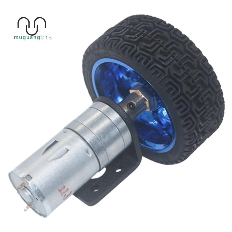 [ขาย M5]65 มม.ชุดล้อ 60 RPM Gearmotors 6V Dc Gear Motors สําหรับงานอดิเรก RC ยานพาหนะสําหรับชิ้นส่วน