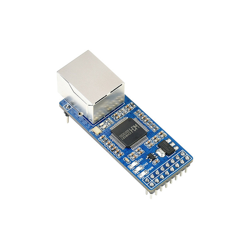 Micro Snow Dual Channel Serial Port to Ethernet RJ45 Net Port CH9121 UART Turn Net Port Two-Way Tran