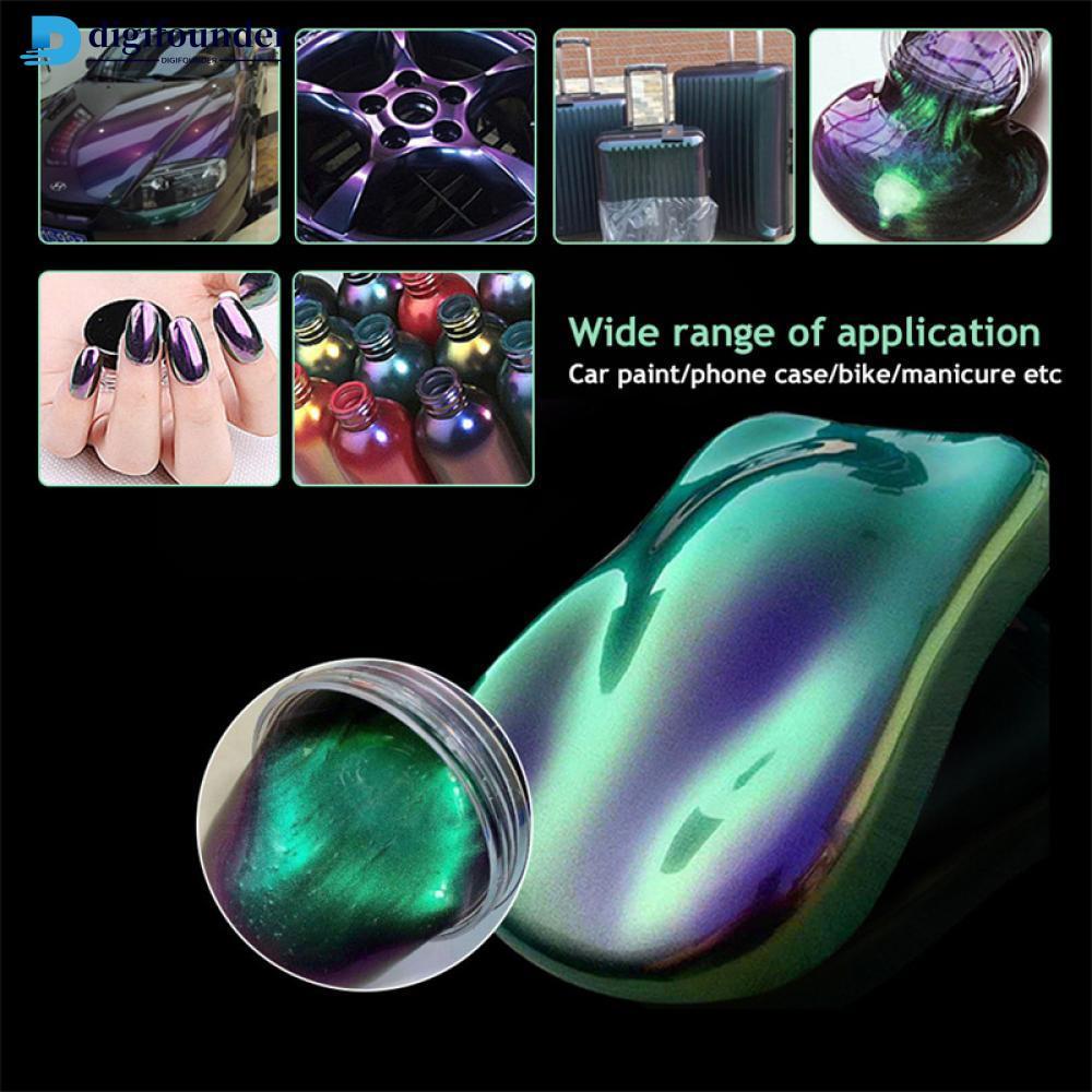 DIGIFOUNDER 10g รถ Chameleon Pigment Powder เปลี่ยนสี Pigment ตกแต่งรถ Pearlescent Pigment Powder N8