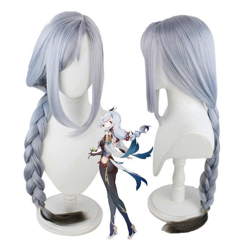 วิกผม.Cosplay.Genshin.Shenhe.สไตล์.Bold.Twist.Braids