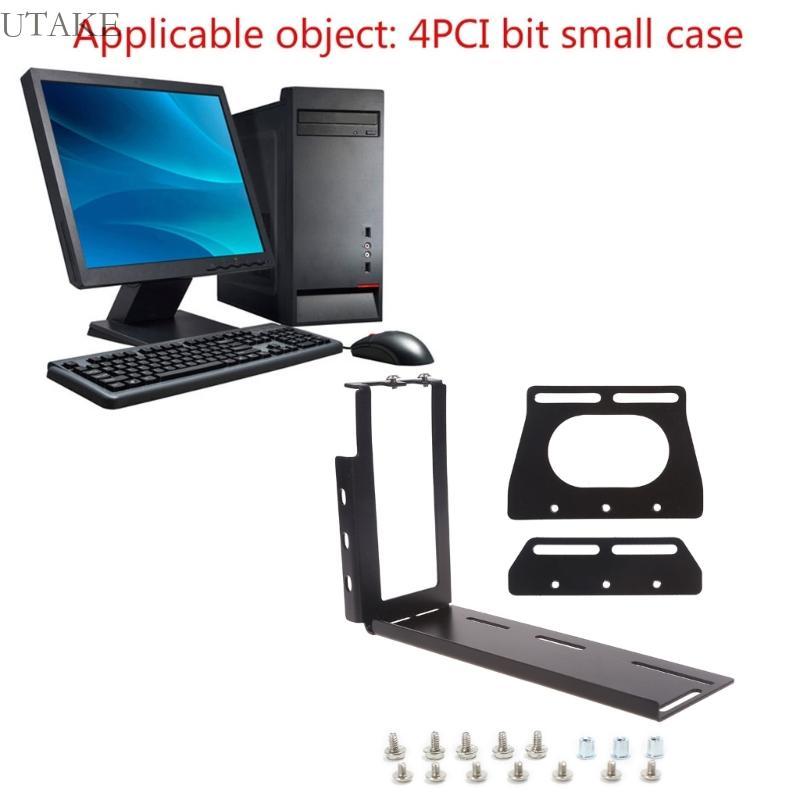 Utake DIY โลหะกราฟิกการ์ดวงเล็บแนวตั้ง Riser PCI สําหรับ Express Stent Mount Stan