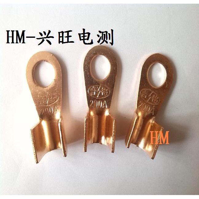 OT-30A/50A100A/200A กดเย็น Bare Terminal ทองแดงเปิด Terminal การเชื่อมต่อสายจมูกจมูกทองแดง