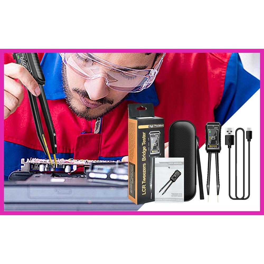 Smart Meter แหนบ SMD Digital Meter Tester Meter Tweezer ความแม่นยําสูงส่วนประกอบเครื่องวิเคราะห์ส่วน