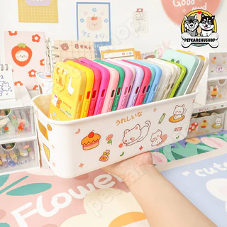 สติ๊กเกอร์ฟรี 2 ชิ้น กล่องเก็บผลิตภัณฑ์ดูแลผิว กล่องเก็บของมินิมอล จัดระเบียบบนโต๊ะ กล่องเก็บขนตาปลอม