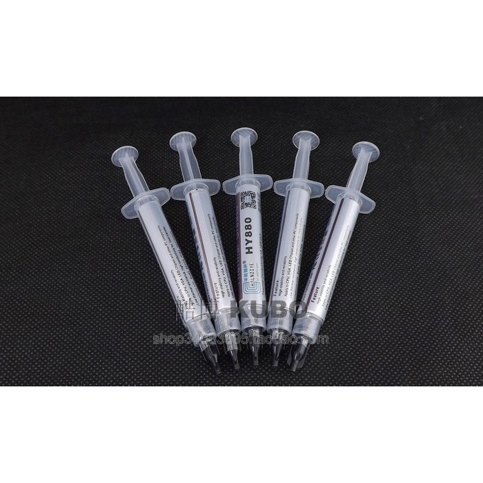 นาโนสูงนําไฟฟ้าจาระบีซิลิโคนกราฟิกการ์ด CPU Thermal Conductive Paste Thermal Paste HY880 3g Pack