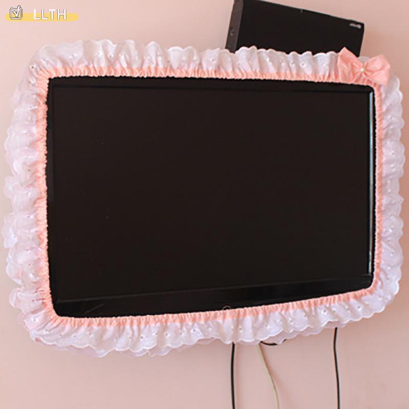 LLTH Fairy TV Dust Cover ขนาด 24-38 INCH ผ้านุ่มหัตถกรรมสำหรับติดผนังและเดสก์ท็อป ป้องกันฝุ่นได้ดีสำ
