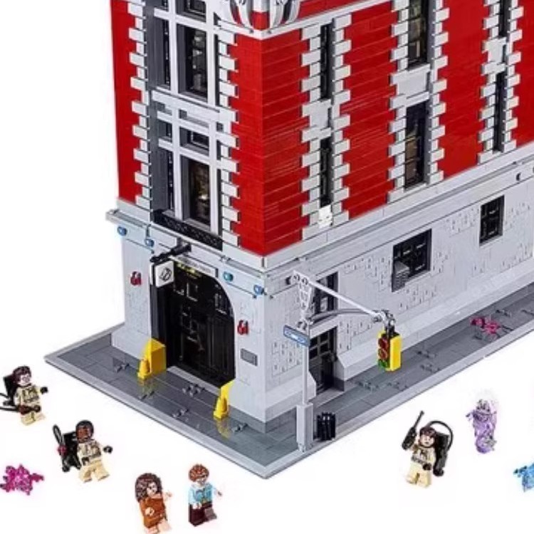 75827 ของเล่นเข้ากันได้กับผีจับหน่วยการสร้างประกอบกล้าที่จะตาย สํานักงานใหญ่ อาคารดับเพลิง ข