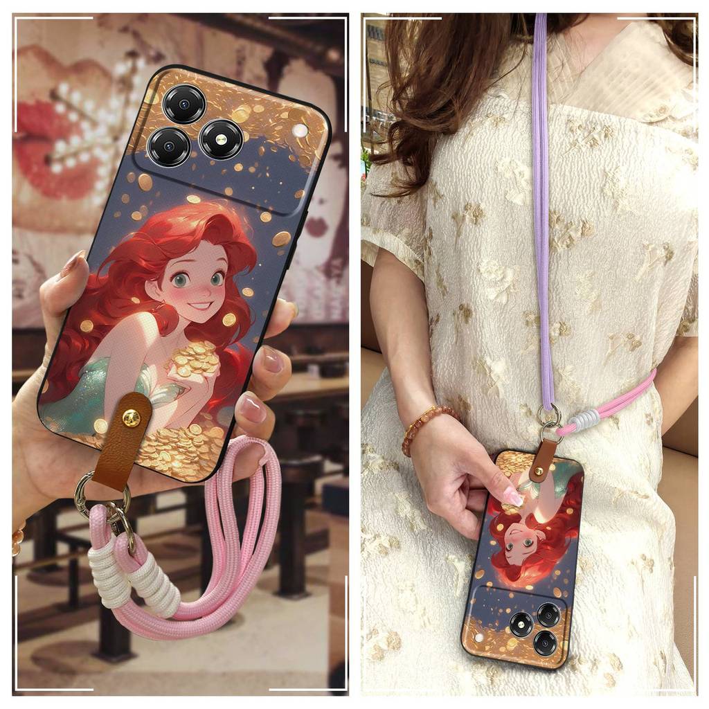 ฝาหลัง Dirt-proof เคสโทรศัพท์สําหรับ ZTE Blade A76 4G/Z2474 Anti-knock ออกแบบแฟชั่นแนวทแยง Crossbody