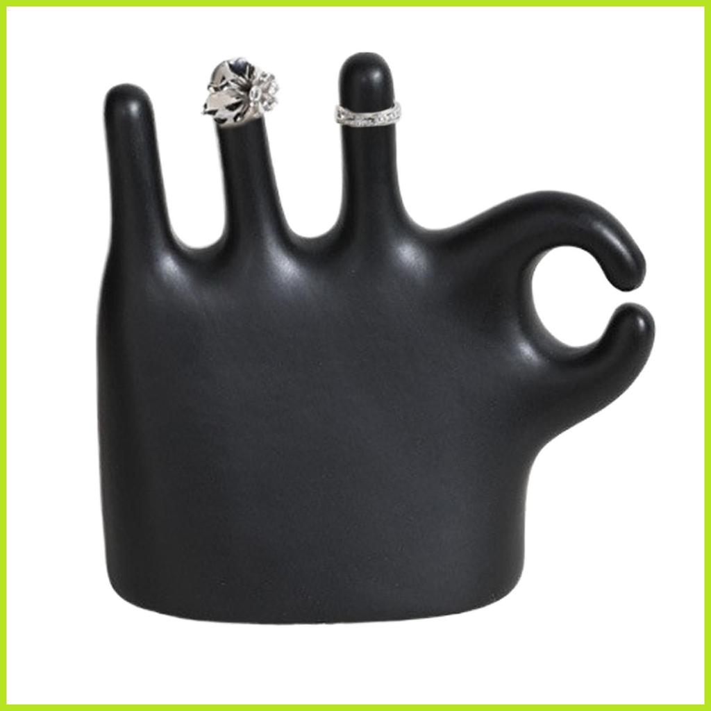 OK Hand Gesture รูปปั้น OK Gesture เครื่องประดับมือขาตั้งสร้อยคอเซรามิคบทคัดย่อนิ้วมือรูปปั้น unhcxe