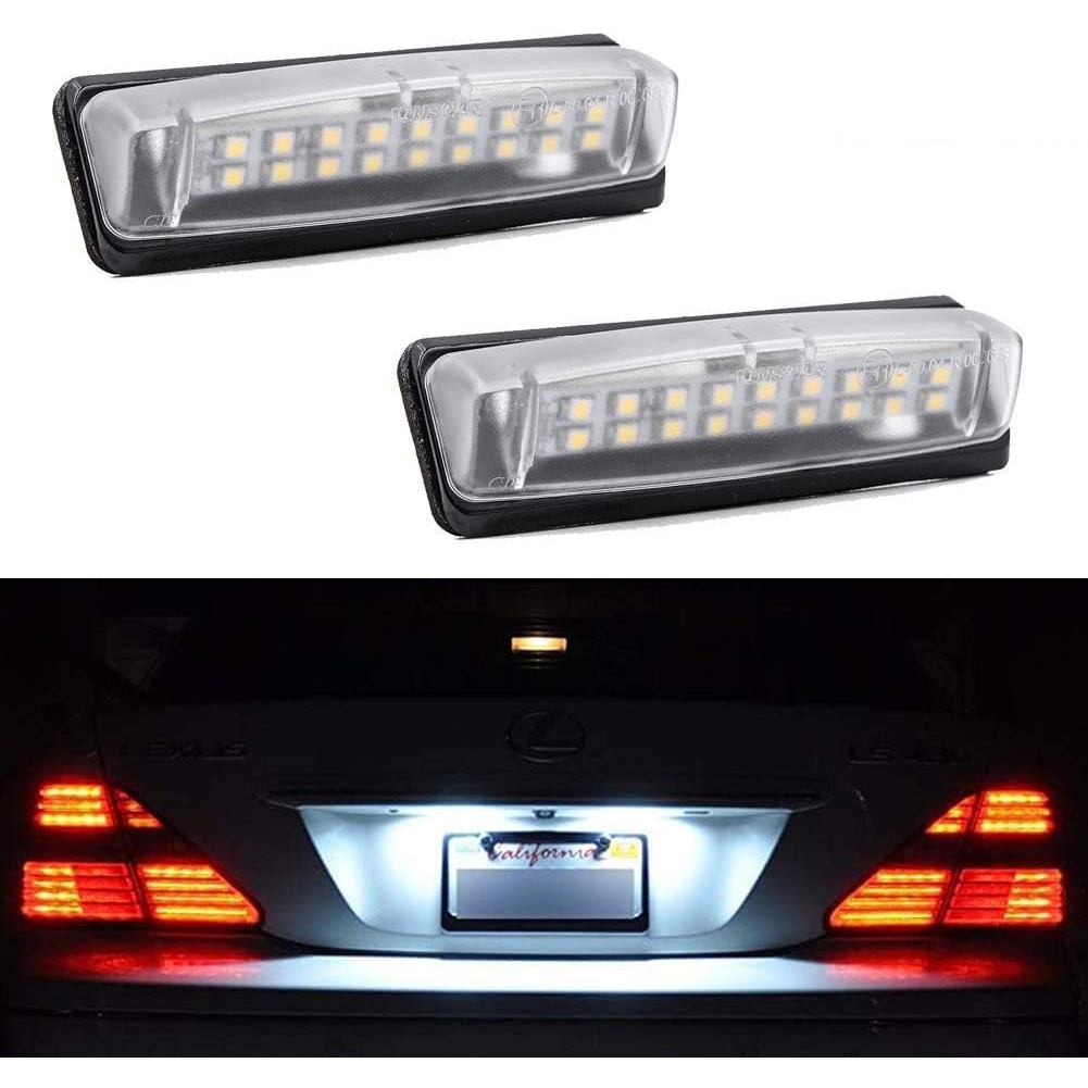 2 ชิ้นไฟ LED ใบอนุญาตสําหรับ Lexus IS300 GS300 GS400 GS430 ES300 ES330 RX330 RX350 Toyota Prius ขับเ