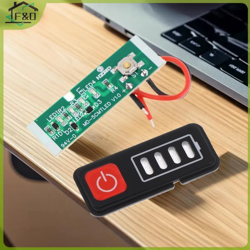 F&O 1/3/5 ชิ้น 5S 18V 21V Li-Battery Display Power Display Board จอแสดงผล LED สว่านไฟฟ้าไขควงตัวบ่งชี้ความจุแบตเตอรี่