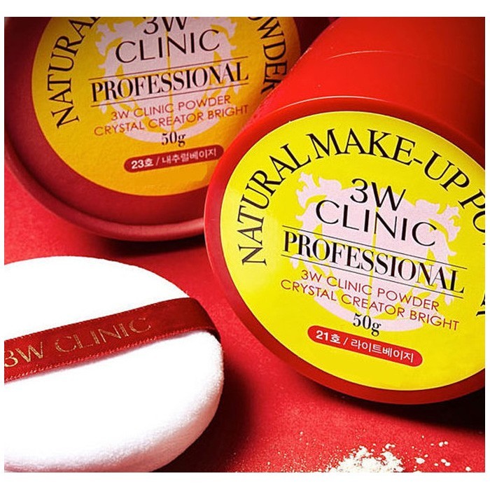 3W Clinic Loose Powder 30g พร้อมเฉดสีหลายชิ้น