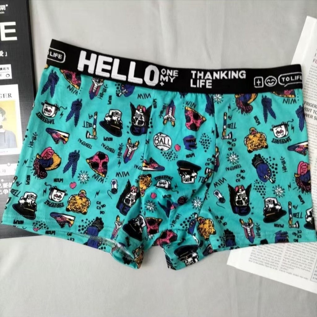 กางเกงบ็อกเซอร์ ลายกราฟิก นุ่มสบาย ดีไซน์โดดเด่น ให้ความรู้สึกไม่ซ้ำใคร ใส่สบายทั้งวัน - รูปที่ 4