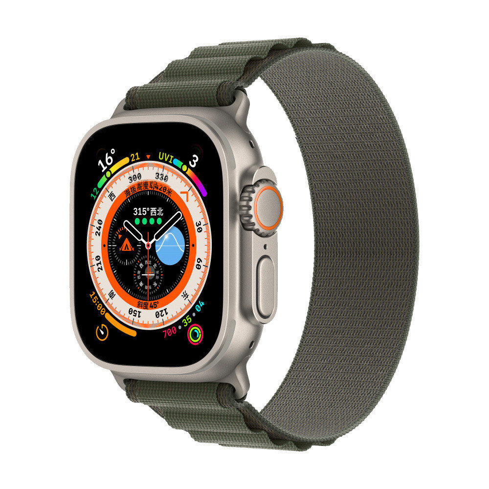 เหมาะสําหรับสายนาฬิกา iWatch S7 loop Ultra case 适用iWatch表带S7环ultra表尼龙ถักSWatchS8表带 20251019WW