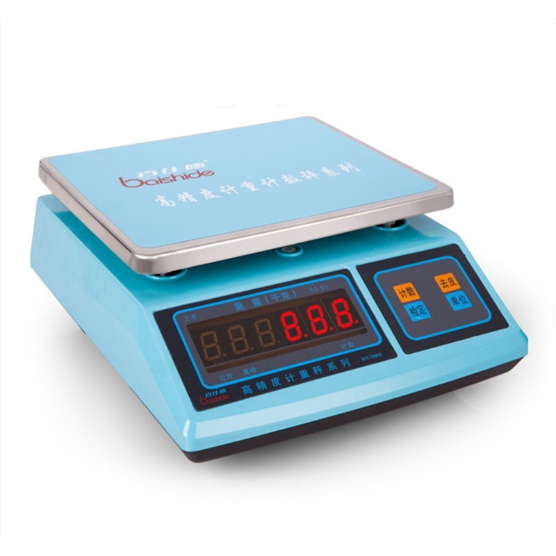 เครื่องชั่งอิเล็กทรอนิกส์ 361 กก. ขายส่ง 0.2 ผู้ผลิต ชั่งน้ําหนัก Baishide 300.1// นับขนาด กก. QY5Q