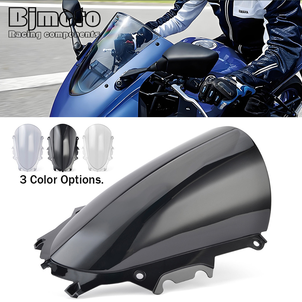 สําหรับ Yamaha YZF-R3 YZF-R25 2019-2025 กระจกรถจักรยานยนต์หน้าจอ Wind Deflectors หน้าจอกระจก YZF R3 
