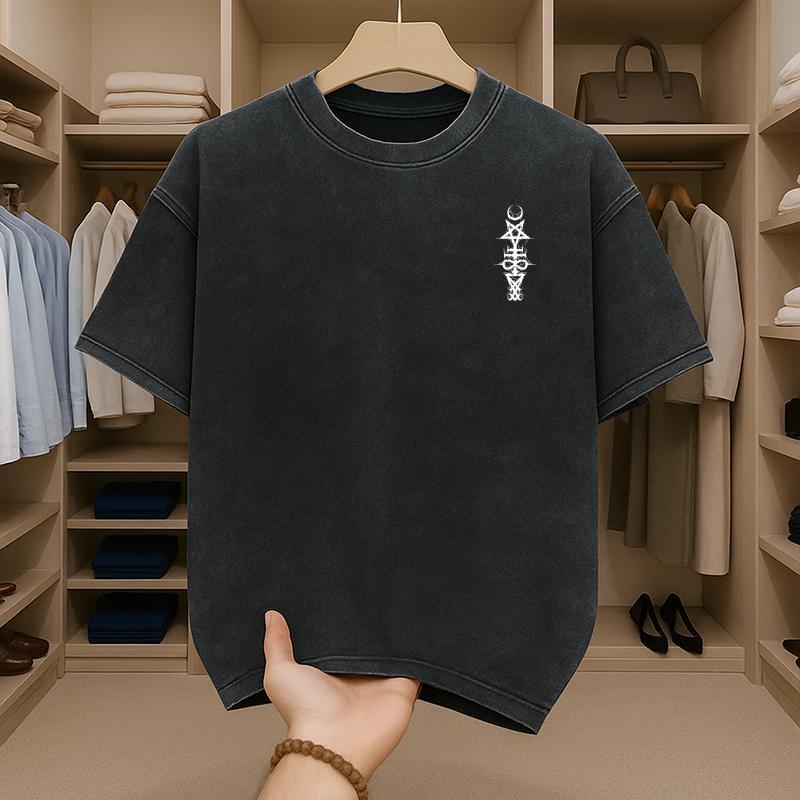 เสื้อยืดสีฟอกเท่ๆ สกรีนลายหน้า-หลังเท่ๆ รูปที่ 3